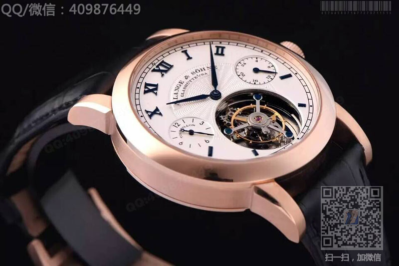 高仿朗格手表-“POUR LE MÉRITE”腕表系列顶级玫瑰金陀飞轮腕表