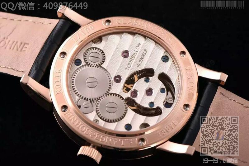 高仿朗格手表-“POUR LE MÉRITE”腕表系列顶级玫瑰金陀飞轮腕表