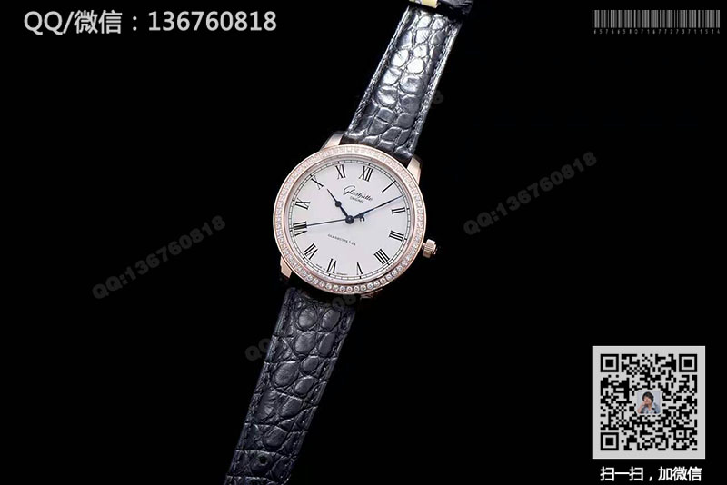 高仿格拉苏蒂原创手表-精髓系列1-39-59-01-15-04玫瑰金女士腕表