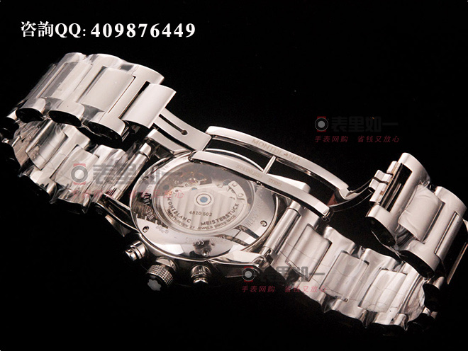 高仿万宝龙手表-Montblanc 时光行者系列7750多功能机械计时码表 白盘钢带