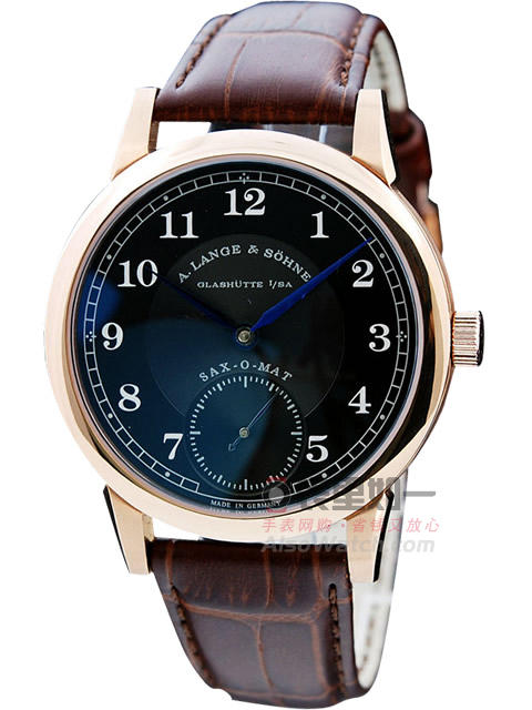 高仿朗格手表-A.Lange&Sohne 手上链机械男士腕表 玫瑰金手表