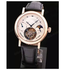 高仿宝玑手表-Berguet 经典复杂系列月相陀飞轮高级功能腕表